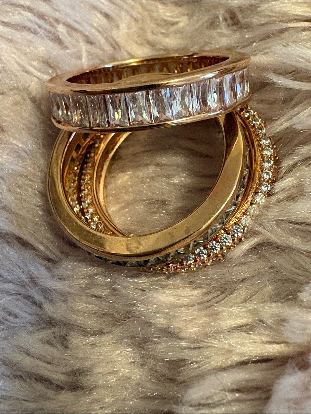 Henri Bendel Size 9 Ring Stack in Rose Gold - Picture 3 of 6